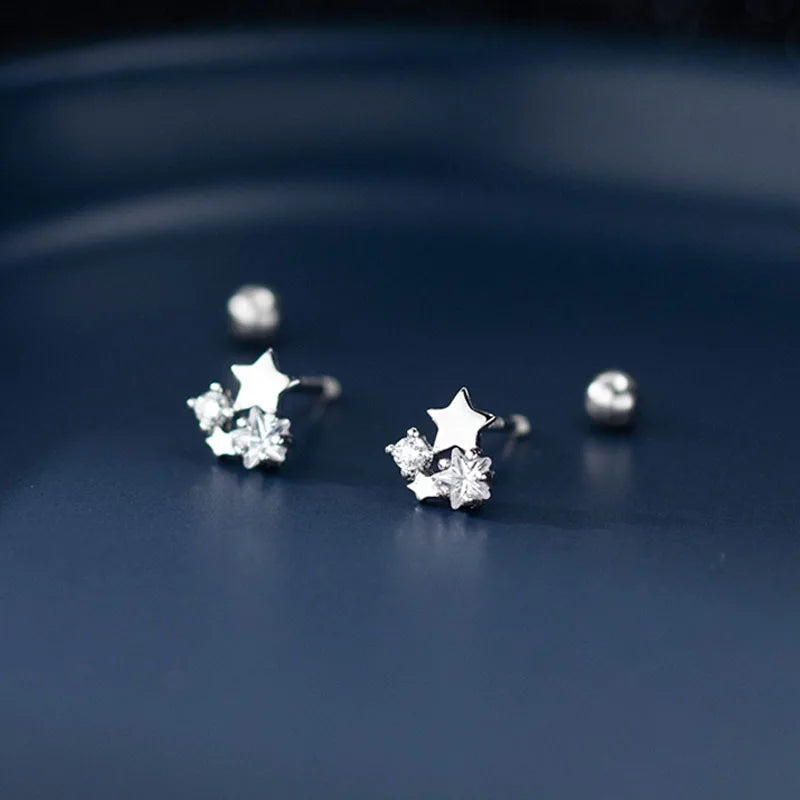 Aretes Estrella de Zirconia
