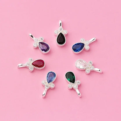 Dije Gota de Agua con Zirconia