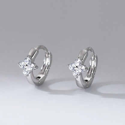 Aretes Flor Luminosa de Zirconias