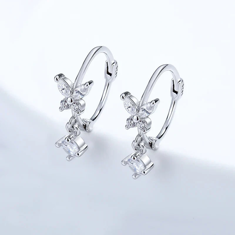 Arracadas Mariposa con Zirconias