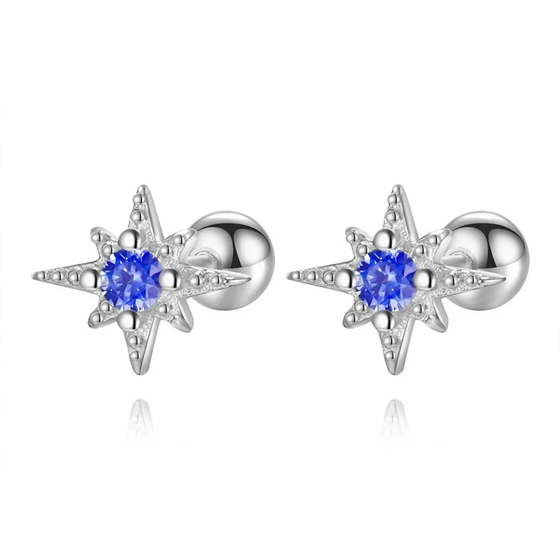 Aretes Estrella de Zirconia en Cuatro Estilos
