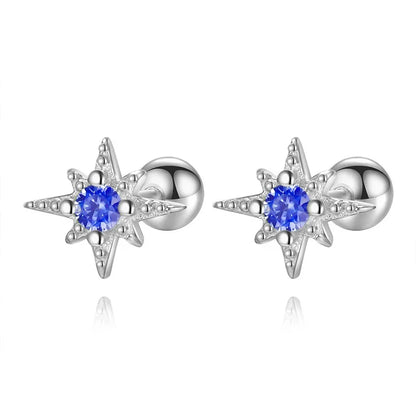 Aretes Estrella de Zirconia en Cuatro Estilos