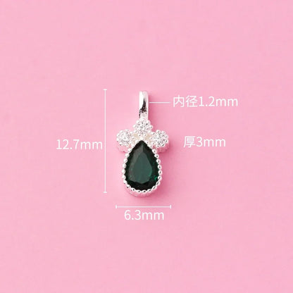Dije Gota de Agua con Zirconia