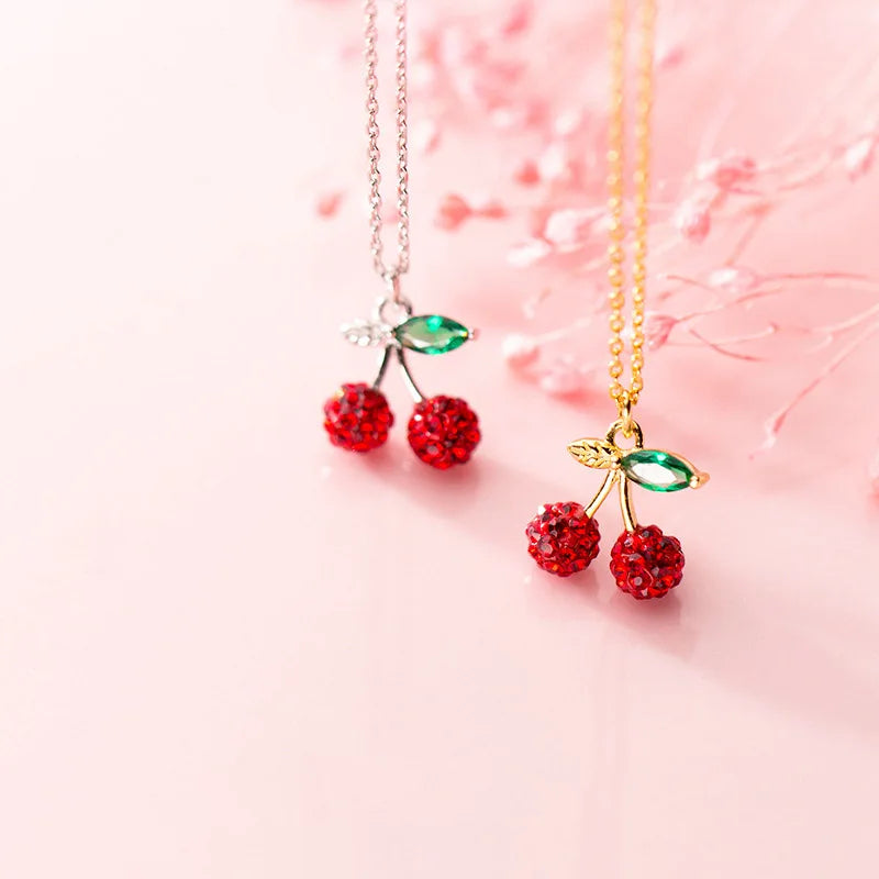 Collar Corto Cereza