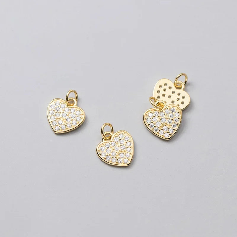 Dije Corazón Plateado o Dorado