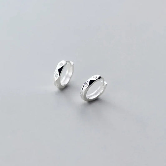 Arracadas Rombo con Zirconias