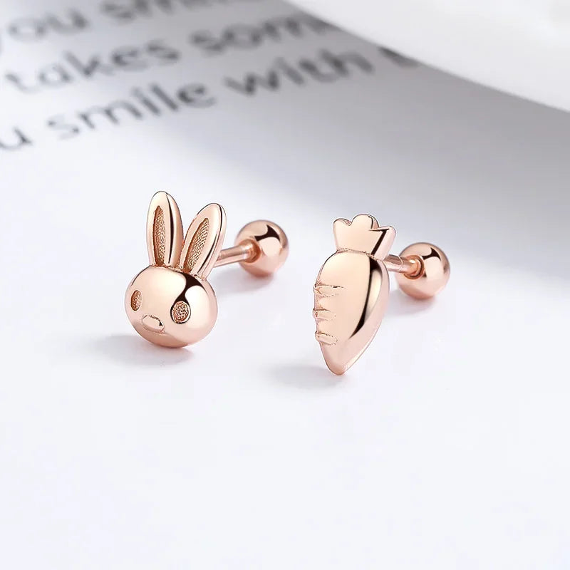 Aretes Conejito y Zanahoria