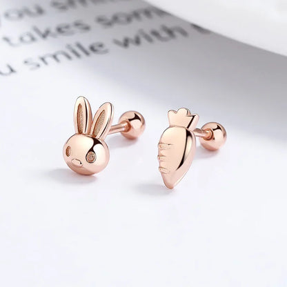 Aretes Conejito y Zanahoria
