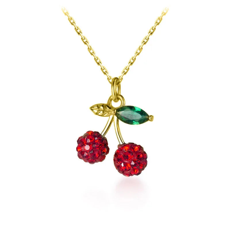 Collar Corto Cereza