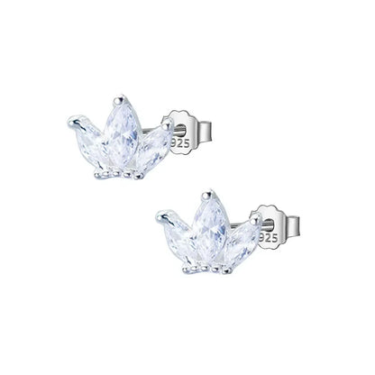 Aretes Corona con Zirconia