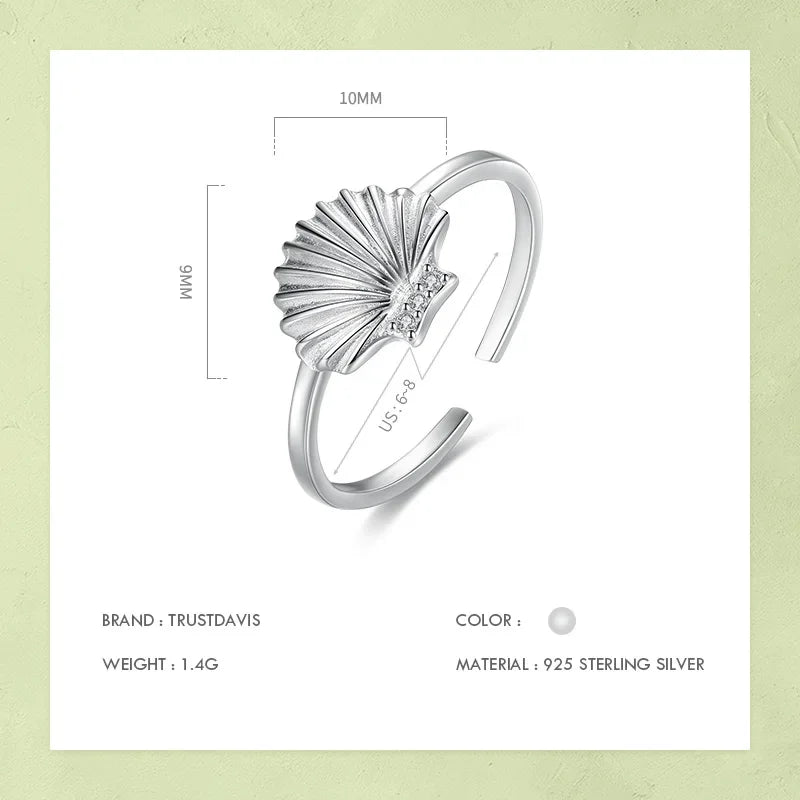 Anillo Concha con Zirconias