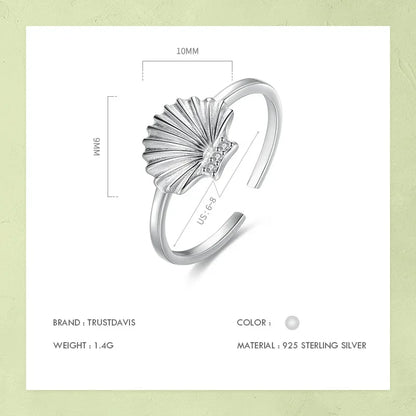 Anillo Concha con Zirconias