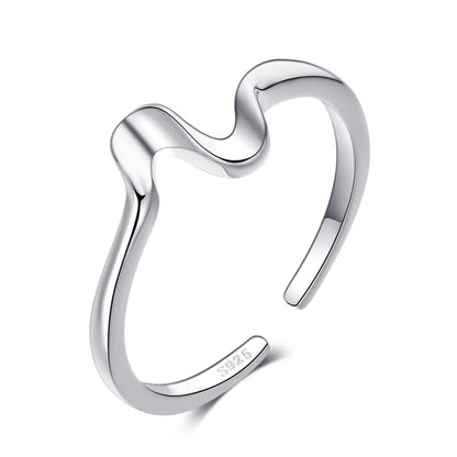Anillo Ondas en S Ajustable