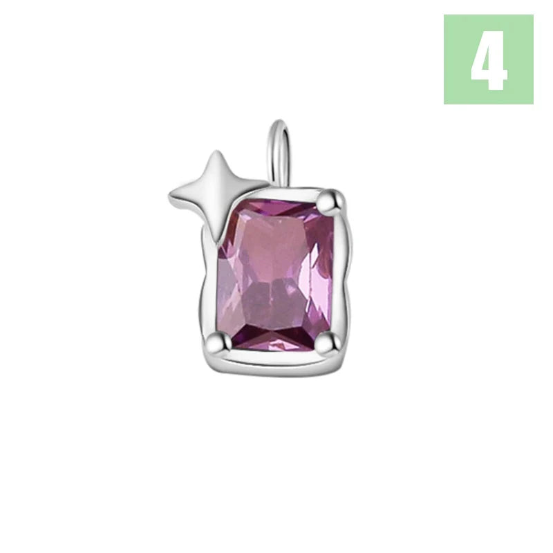 Dije Zirconia de Color en Ocho Tonos