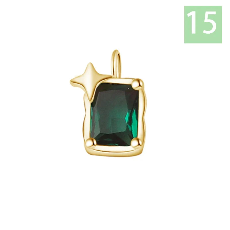 Dije Zirconia de Color en Ocho Tonos