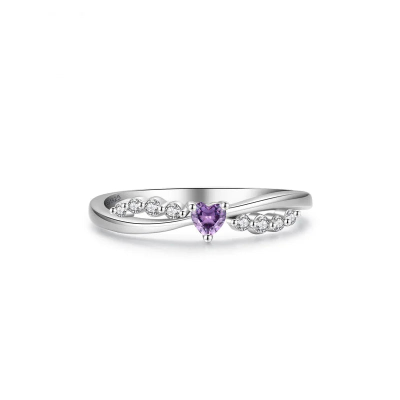 Anillo Cruz con Zirconia de Corazón