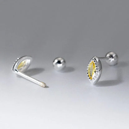 Aretes Zirconia Corte Marquesa