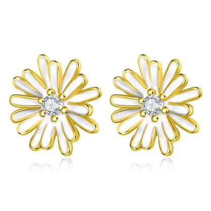 Aretes Flor de Crisantemo
