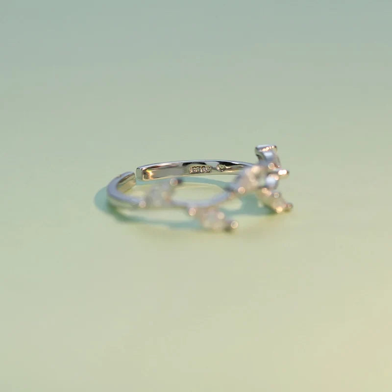 Anillo de Hojas Ajustable