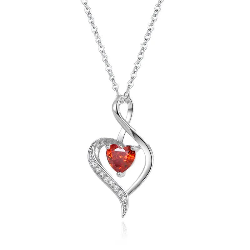 Collar Corazón con Piedra de Corazón