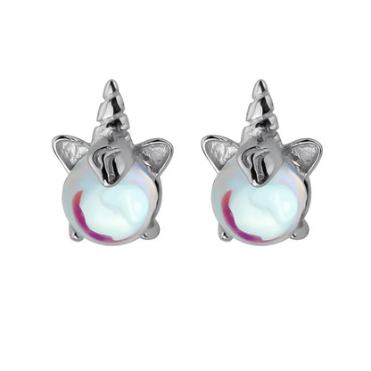 Aretes Asimétricos Unicornio y Arcoíris