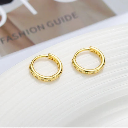 Arracadas Mini con Zirconias de 6 a 8 mm