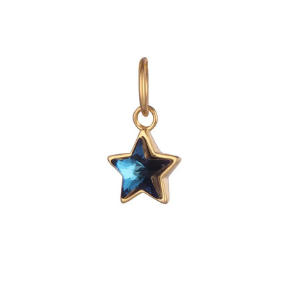 Dije Estrella con Zirconia Azul