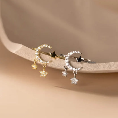 Anillo Luna y Estrella con Zirconias