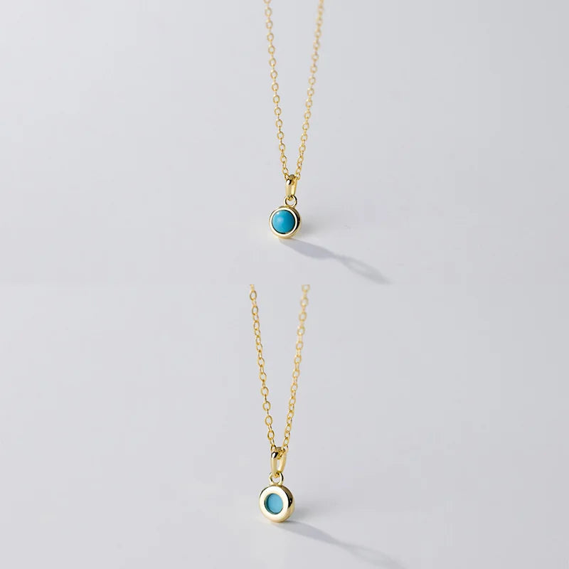 Collar con Dije Redondo Minimalista