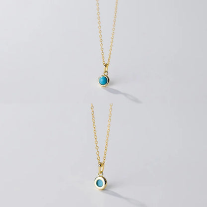 Collar con Dije Redondo Minimalista