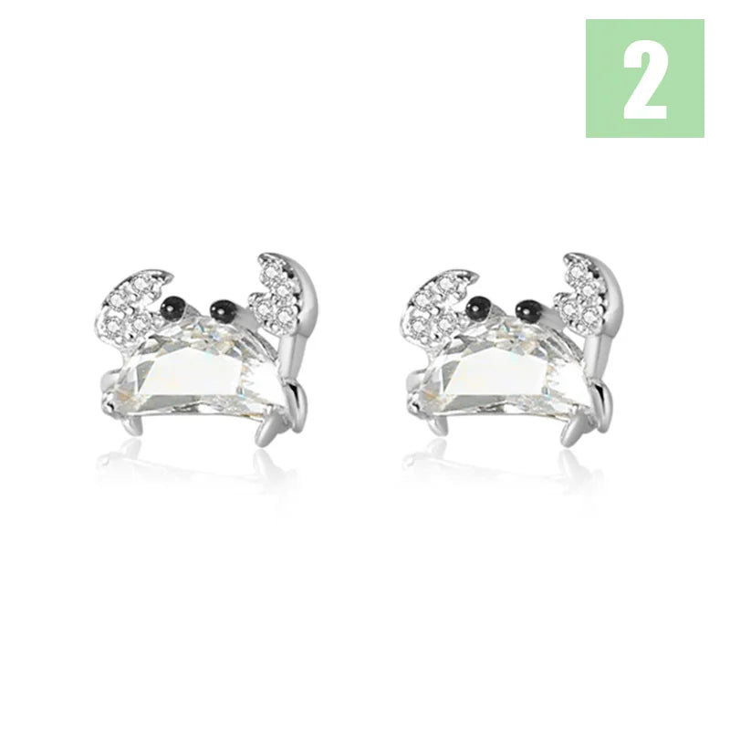 Aretes Cangrejo en Cuatro Estilos