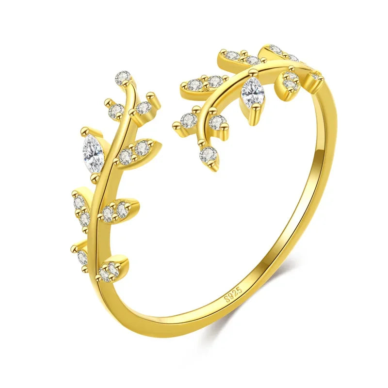 Anillo Abierto de Hoja