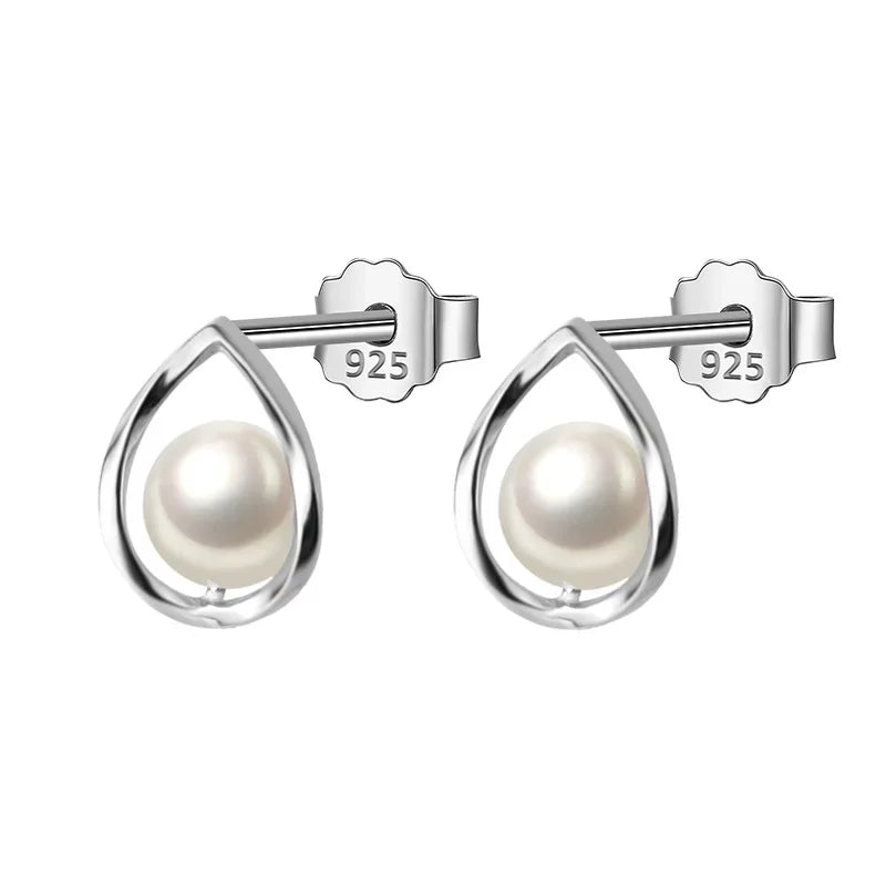 Aretes Perla en Gota