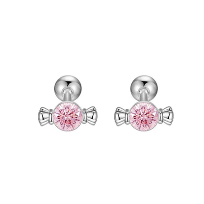 Aretes Caramelo con Zirconias