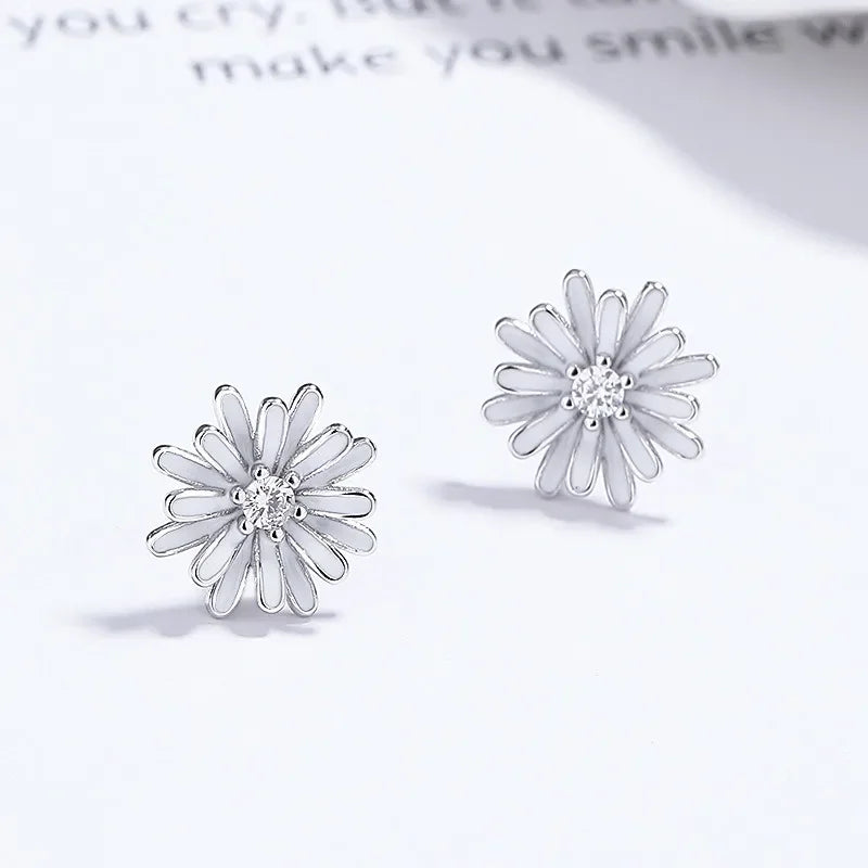 Aretes Flor de Crisantemo