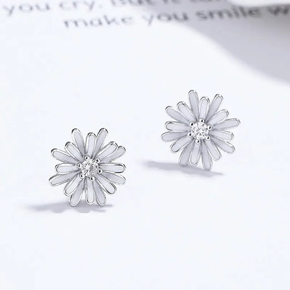 Aretes Flor de Crisantemo