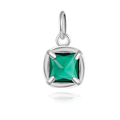 Dije Zirconia Cuadrada de Colores