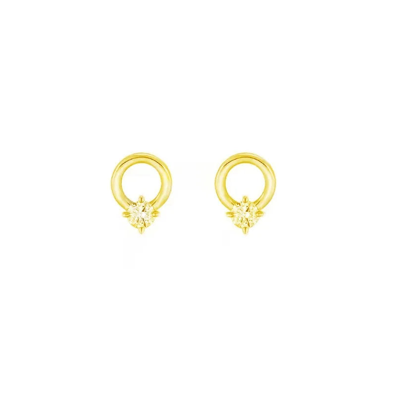 Aretes Círculo con Zirconias