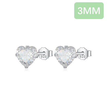 Aretes Mini Corazón Brillante
