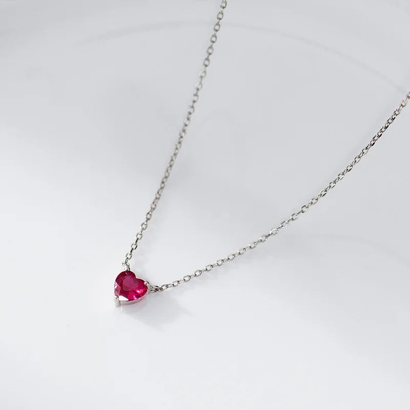 Collar Corazón de Zirconia