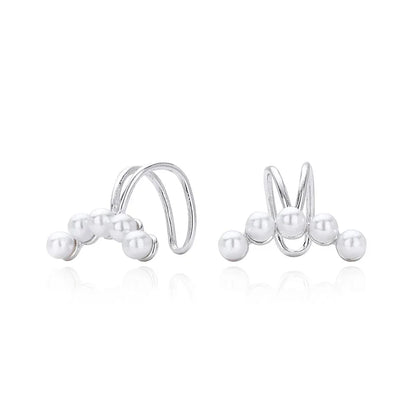 Aretes de Clip con Perla