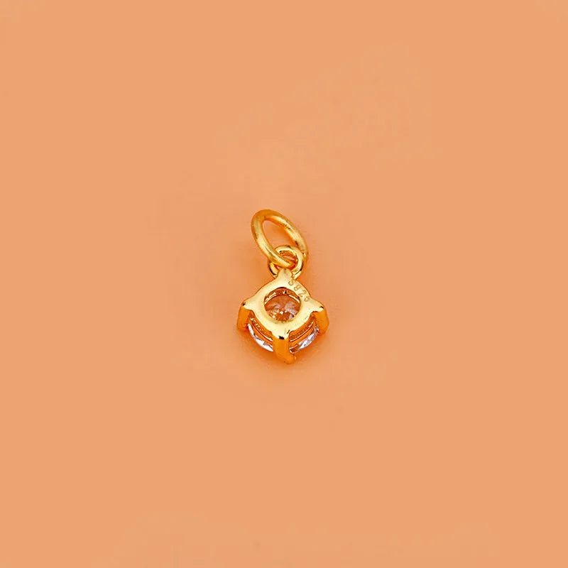 Dije Mini Cuadrado con Zirconia