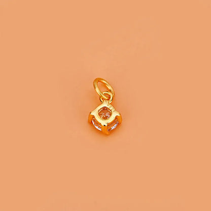 Dije Mini Cuadrado con Zirconia