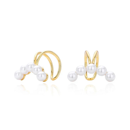 Aretes de Clip con Perla