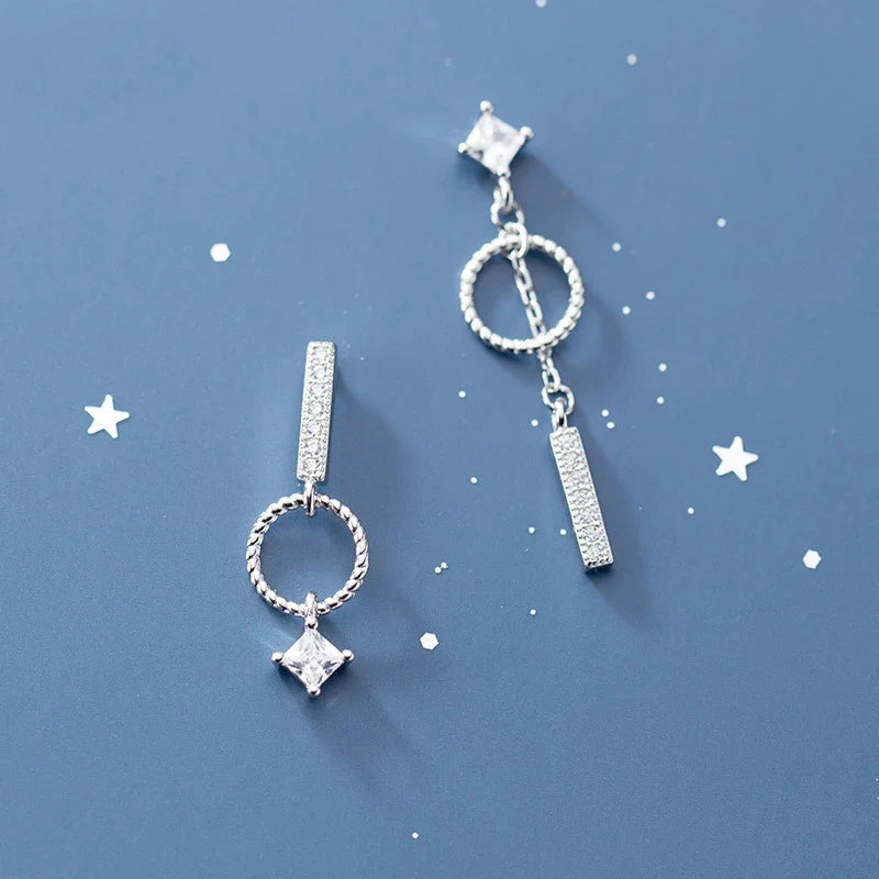 Aretes Asimétricos Círculo y Barra