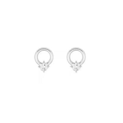 Aretes Círculo con Zirconias
