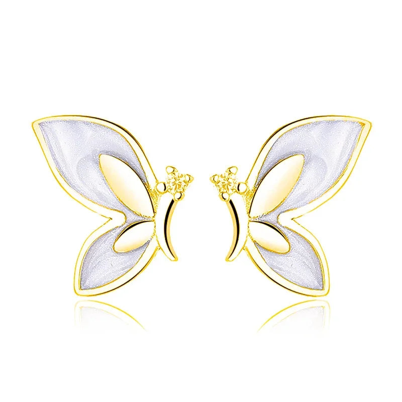 Aretes Mariposa Brillante
