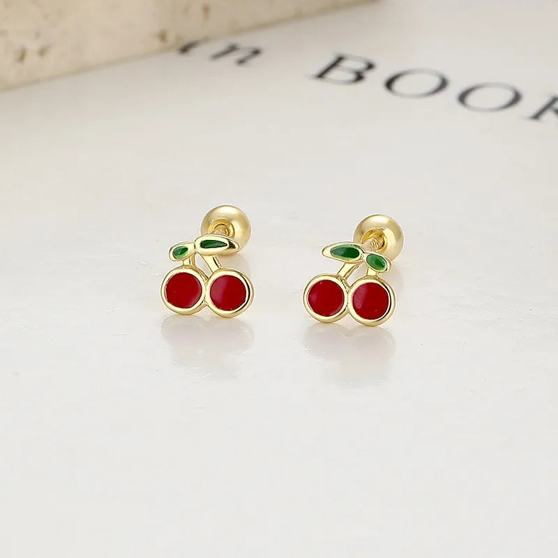 Aretes Cerecita con Zirconias