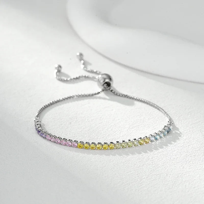 Pulsera Corazón Pavé Ajustable