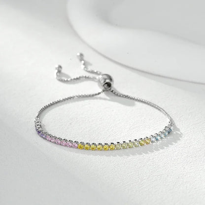 Pulsera Corazón Pavé Ajustable